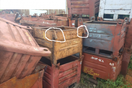 Тара, ящики, мульды, металлические 1200х800х800мм